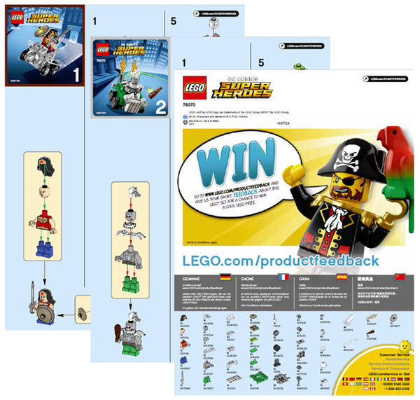 LEGO 76070 Mighty Micros: Wonder Woman vs. Doomsday - Super Heroes / Mighty Micros