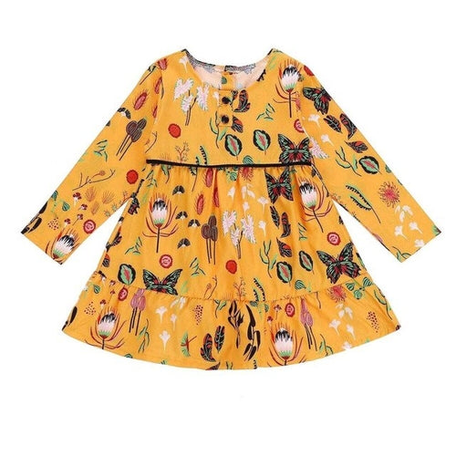 Lovely Little Girls Dress Toddler Baby Girls Long