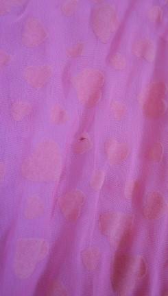 Pink Burnout Polka Dot Heart print India embellished sequin tunic sheer