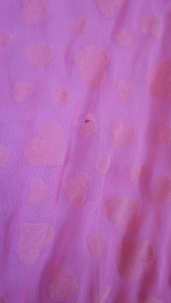 Pink Burnout Polka Dot Heart print India embellished sequin tunic sheer