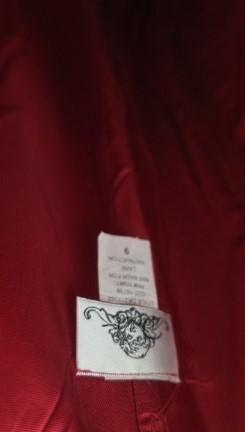 NWT Red Satin Ballgown, spaghetti strap dress, red sparkle gem embellishment detail, some light removable discoloration at bottom-pictured