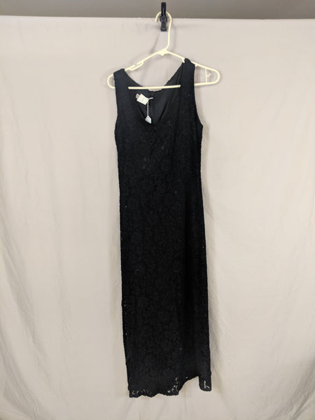 Vintage 90's Esprit Long Lace Sleeveless Dress, Black 11/13