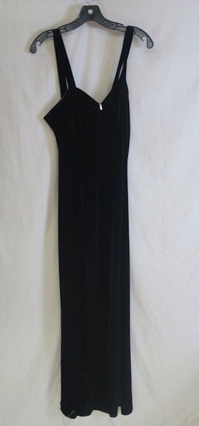 Vintage 80's Longsleeve After Dark Crinkle Top Dress with Rhinestone detail