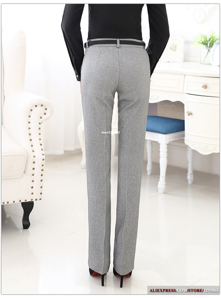 Belt Loop Plus Size Formal Pants