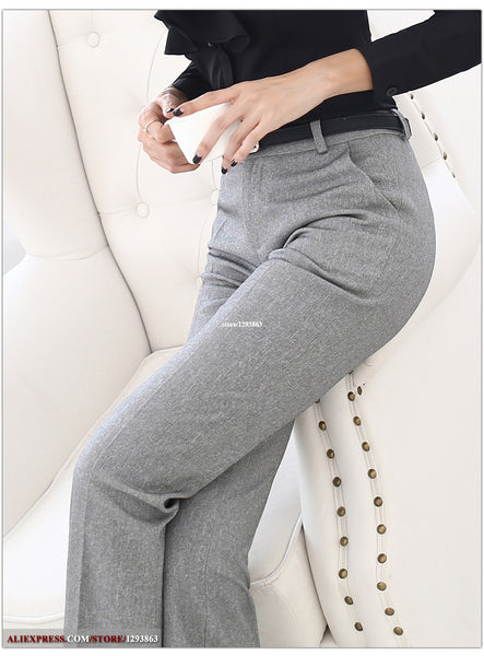 Belt Loop Plus Size Formal Pants