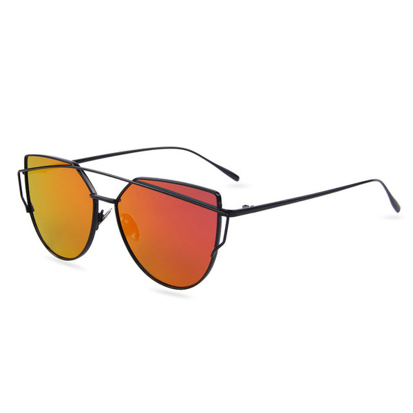 Mirror Lens Women Cat Eye Sunglass