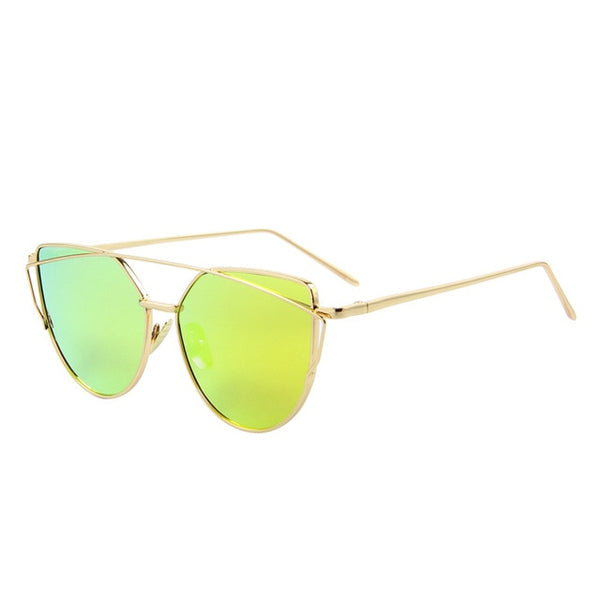 Mirror Lens Women Cat Eye Sunglass