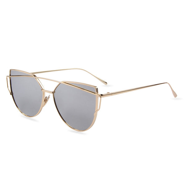 Mirror Lens Women Cat Eye Sunglass