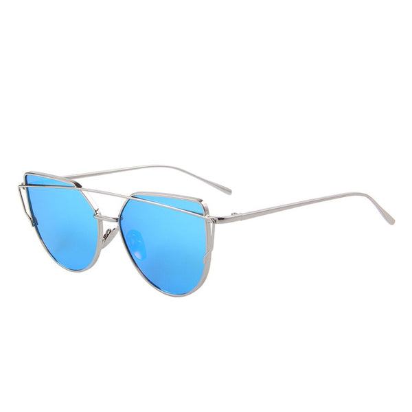 Mirror Lens Women Cat Eye Sunglass