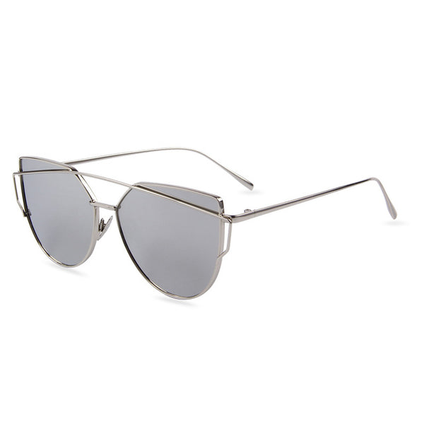 Mirror Lens Women Cat Eye Sunglass