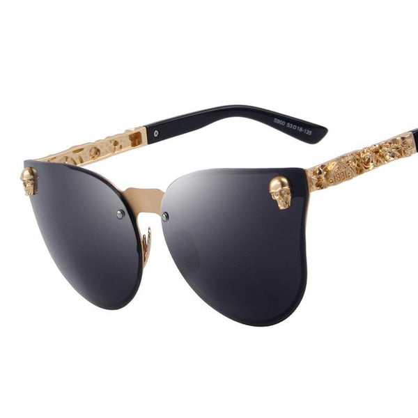 Gothic Skull Metal Frame Sunglass
