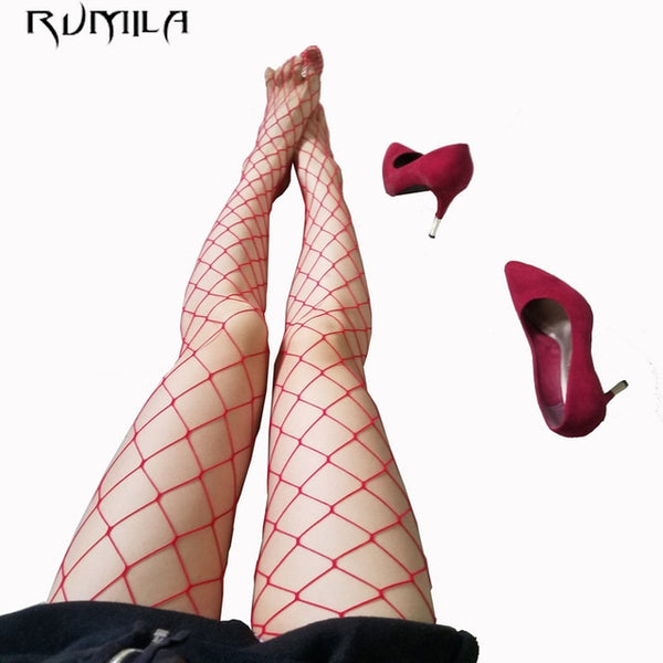 Medium Grid High Waist Stocking