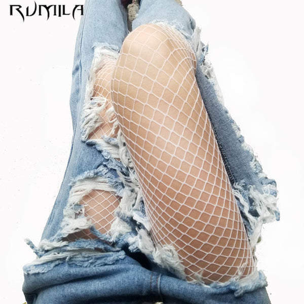 Medium Grid High Waist Stocking