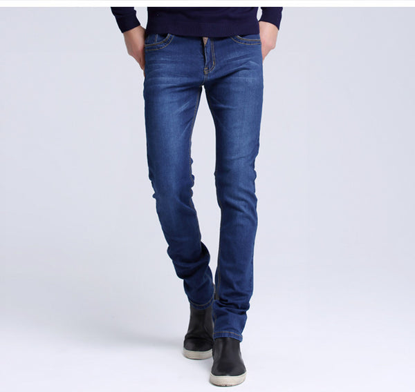 Casual Slim Fit Straight High Stretch Skinny Jeans