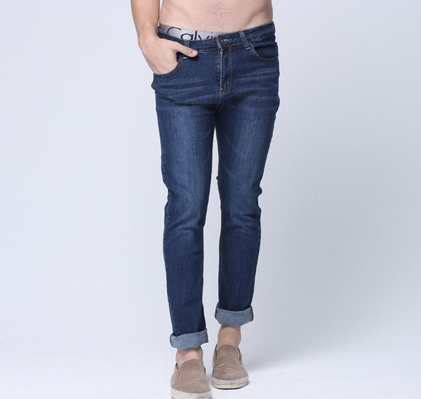 Casual Slim Fit Straight High Stretch Skinny Jeans