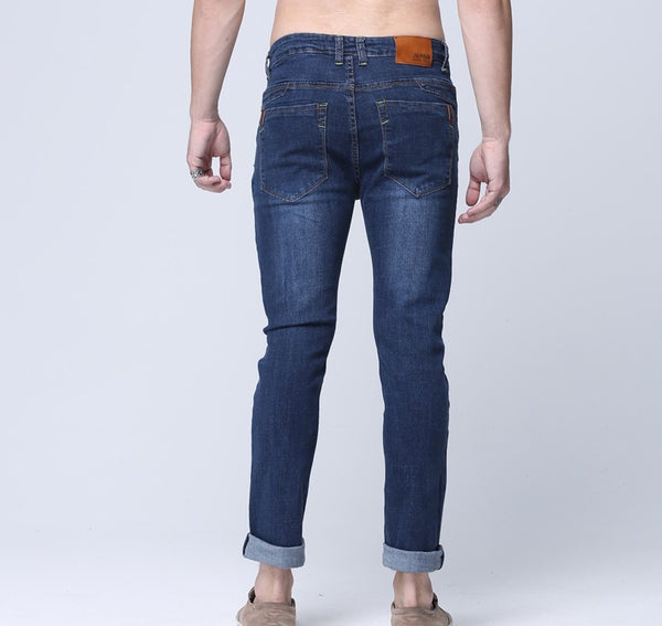 Casual Slim Fit Straight High Stretch Skinny Jeans