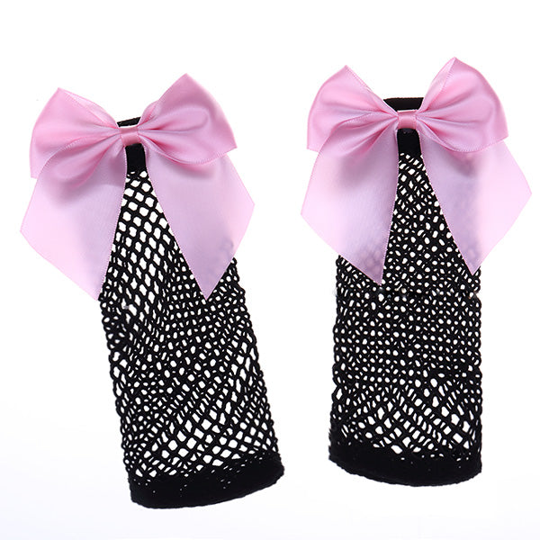 Black Breathable Bow knot Socks