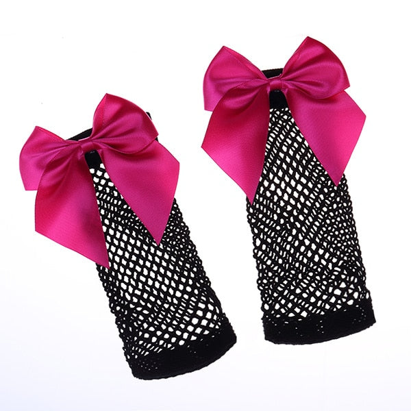 Black Breathable Bow knot Socks