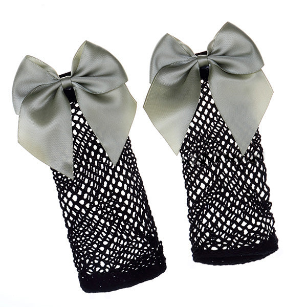 Black Breathable Bow knot Socks