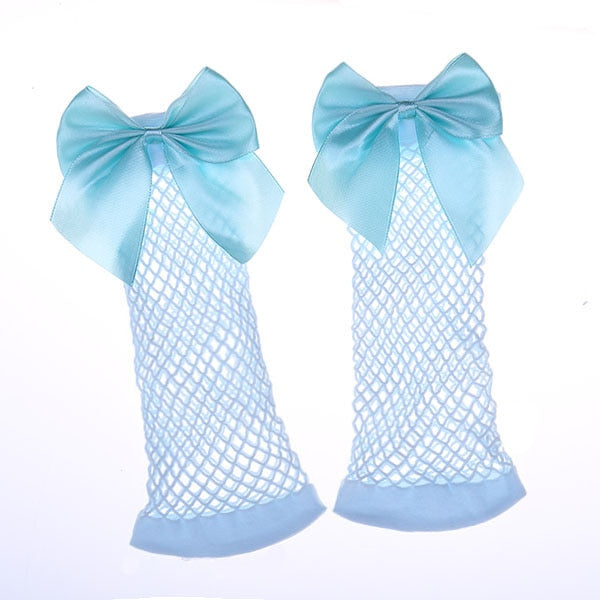 Black Breathable Bow knot Socks