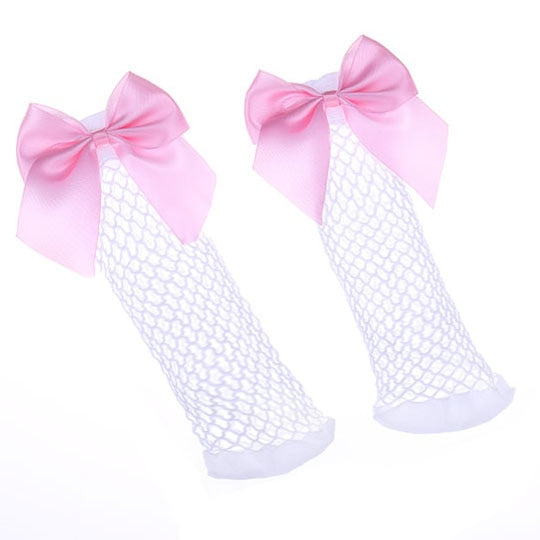 Black Breathable Bow knot Socks