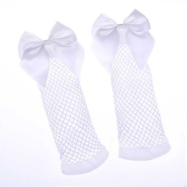 Black Breathable Bow knot Socks