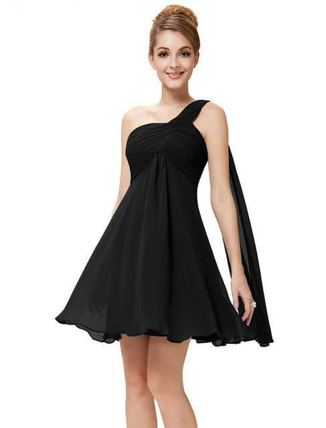 One Shoulder Short Cocktail Dresses