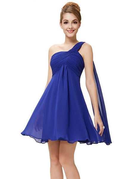 One Shoulder Short Cocktail Dresses