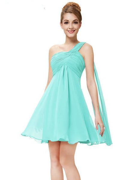 One Shoulder Short Cocktail Dresses