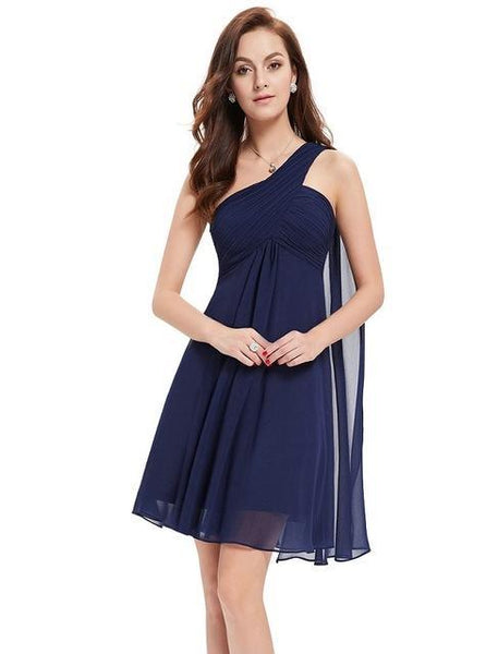 One Shoulder Short Cocktail Dresses
