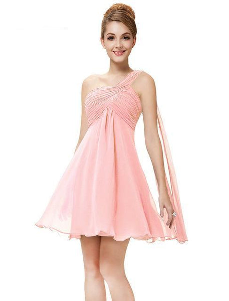 One Shoulder Short Cocktail Dresses