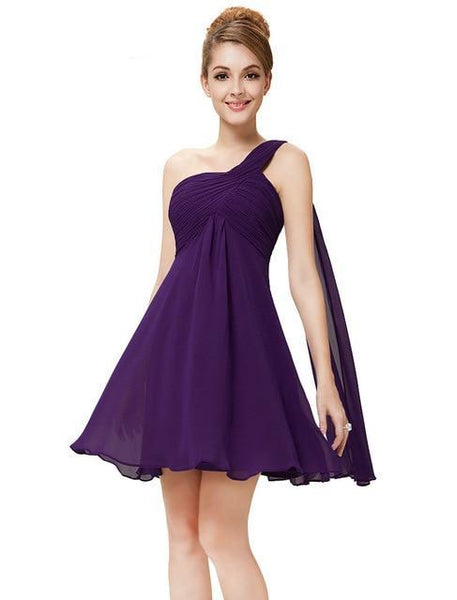 One Shoulder Short Cocktail Dresses