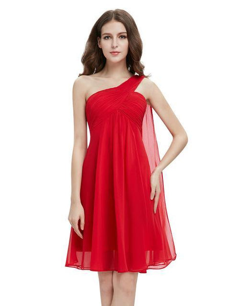 One Shoulder Short Cocktail Dresses