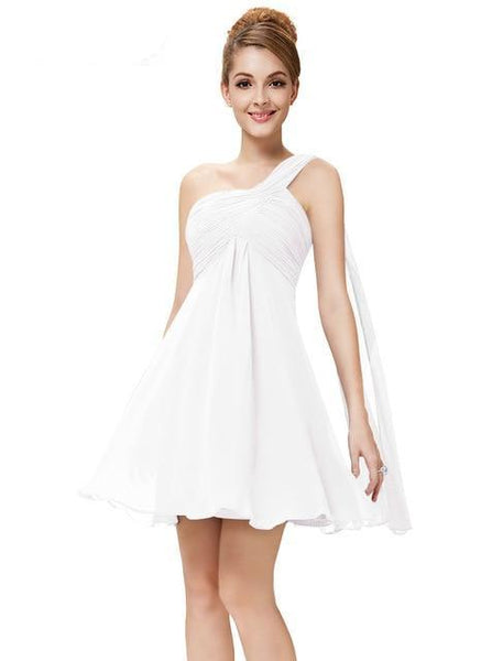 One Shoulder Short Cocktail Dresses