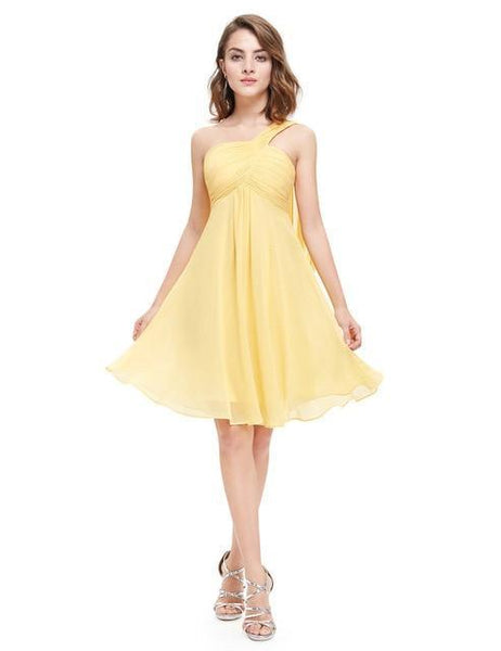 One Shoulder Short Cocktail Dresses
