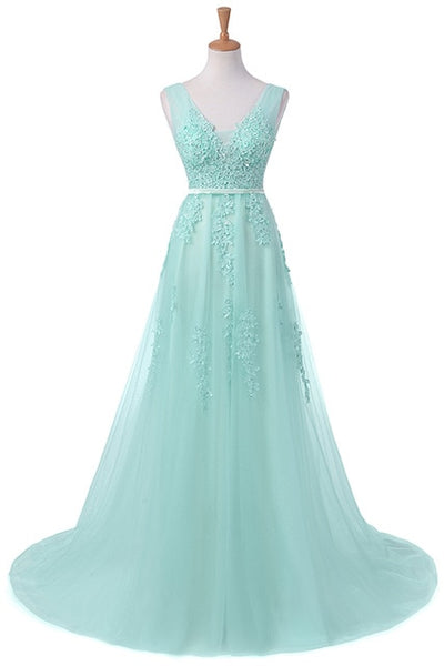 Sleeveless Lace-up Back Beading Party Dress