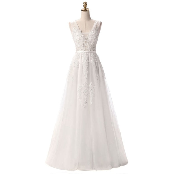 Sleeveless Lace-up Back Beading Party Dress