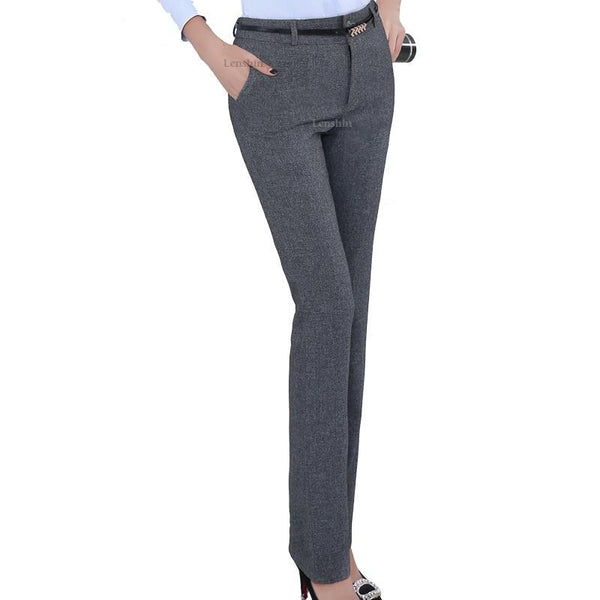 Belt Loop Plus Size Formal Pants