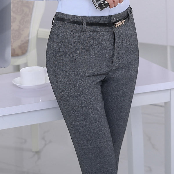 Belt Loop Plus Size Formal Pants