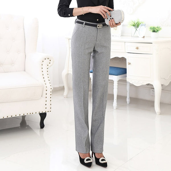 Belt Loop Plus Size Formal Pants