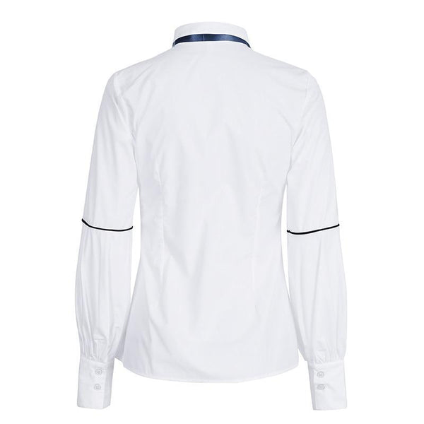 Elegant Puff Sleeve White Blouse