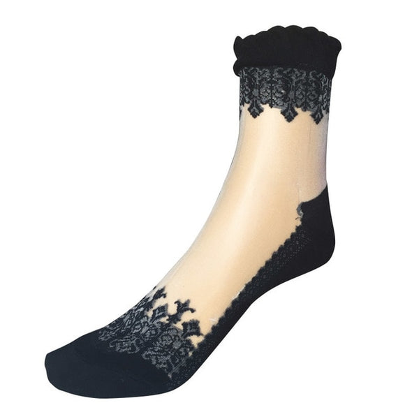 Lace Ruffle Ankle Sock