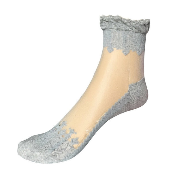 Lace Ruffle Ankle Sock