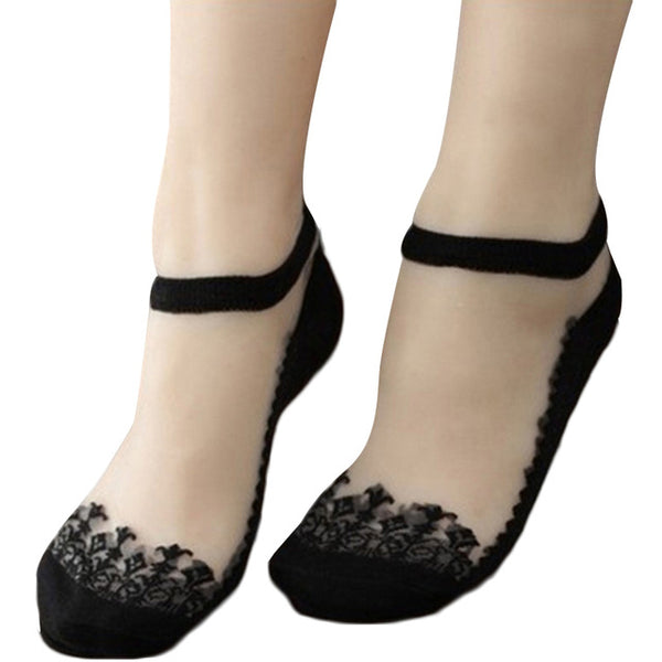Lace Ruffle Ankle Sock