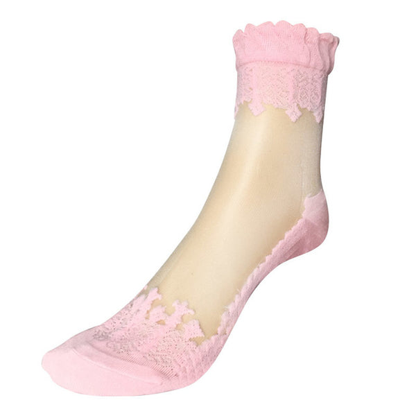 Lace Ruffle Ankle Sock