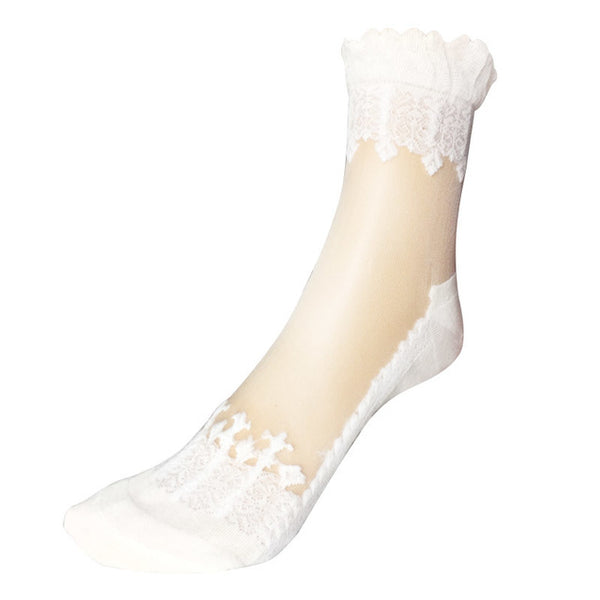 Lace Ruffle Ankle Sock