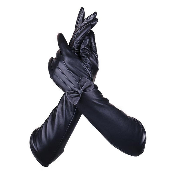 Long Leather Gloves