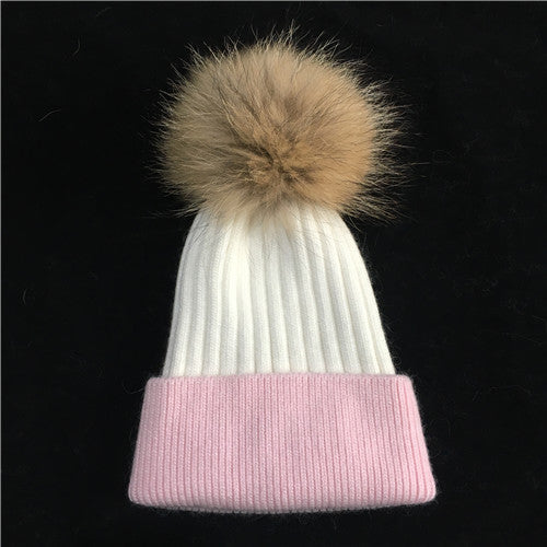 Real Fur Pom Hat