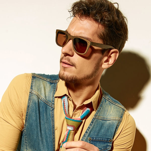 Vintage Wooden Polarized Sunglasses