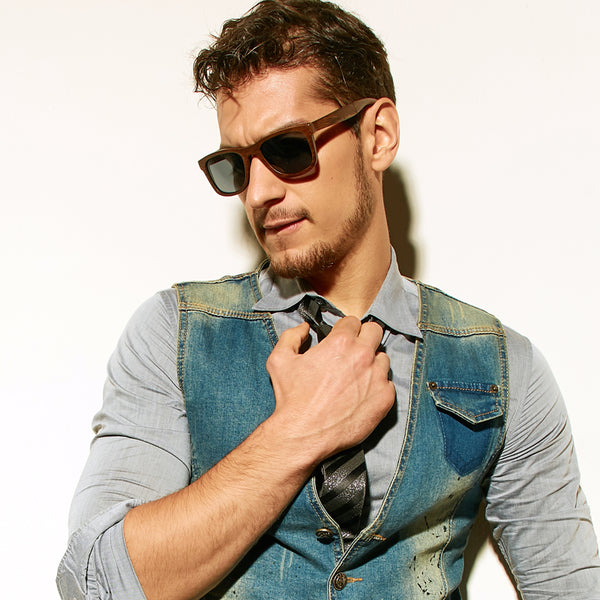 Vintage Wooden Polarized Sunglasses